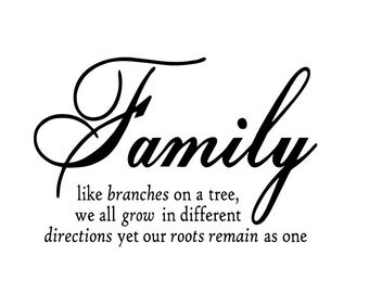 Family Like Branches On A Tree Vinyl Wall by SuperDecorations