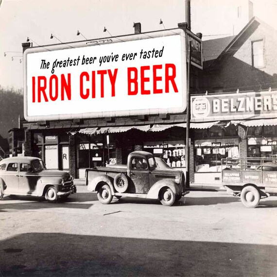 Iron City Beer Historic Pittsburgh Beer by BlissedOutDesign