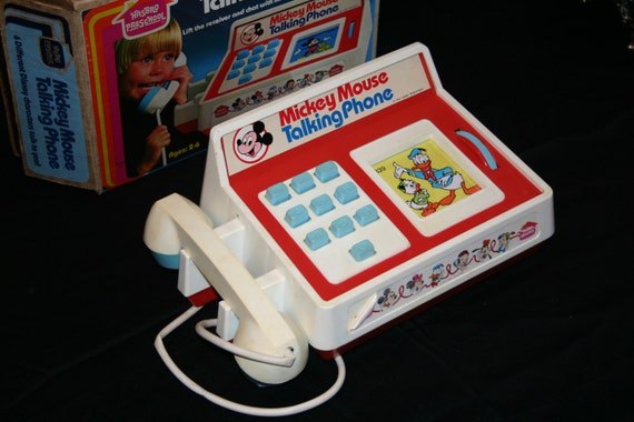 mickey mouse talking telephone toy