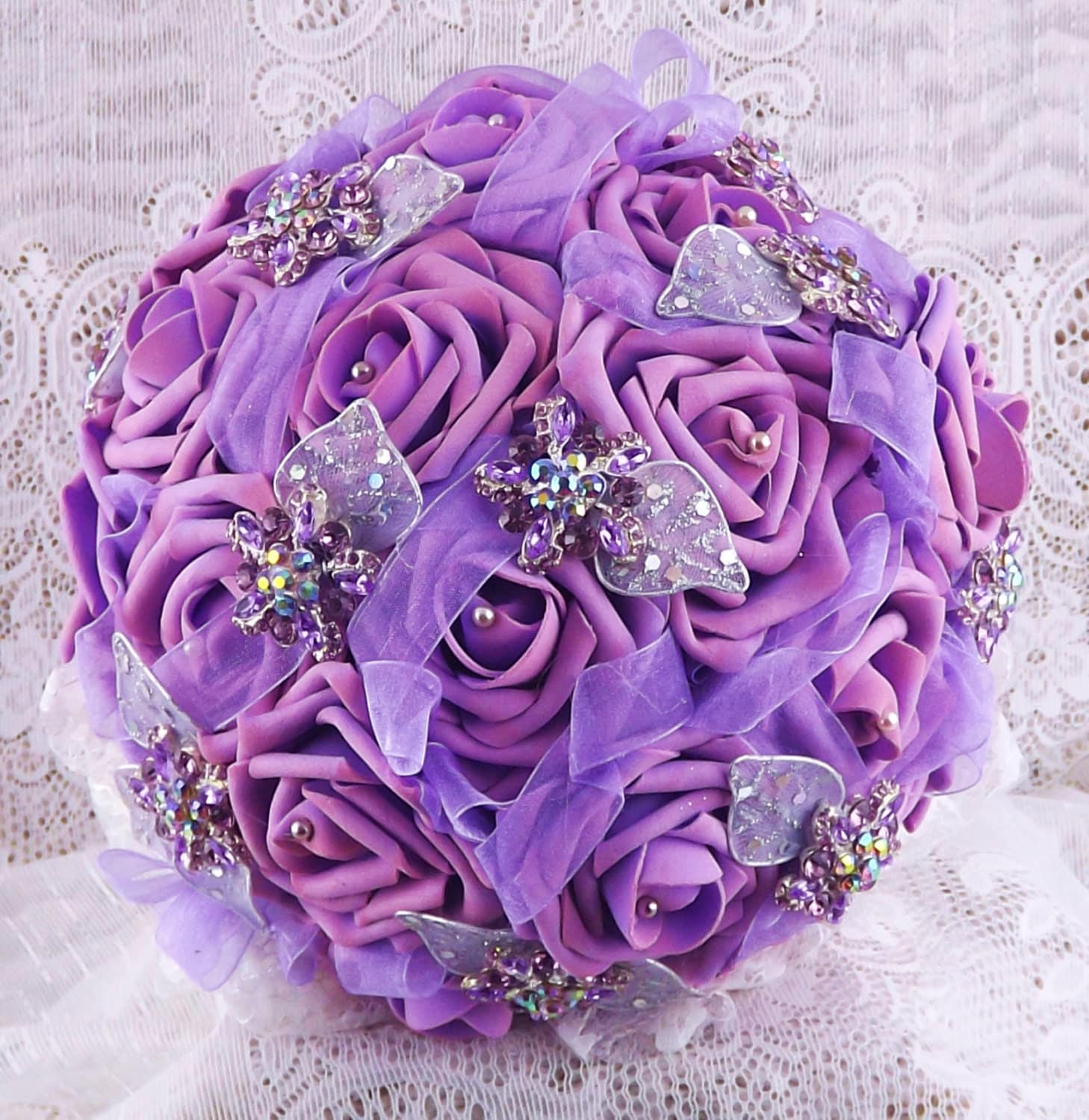 Lilac&Wisteria Wedding Bridal Bouquet by ModernWeddingTrends