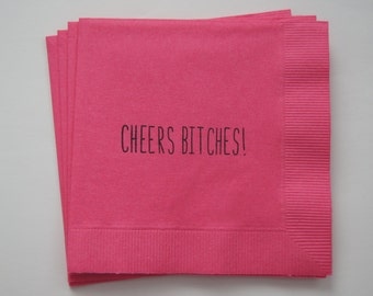 Bachelorette Party Favors Cheers Bitches Pink Banner