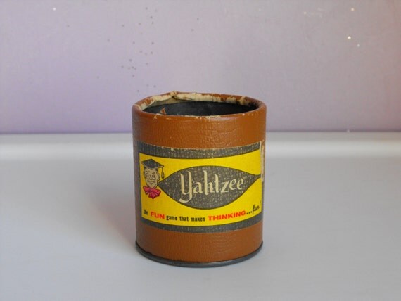 yahtzee Yahtzee cup vintage Vintage 1960's Dice Cup