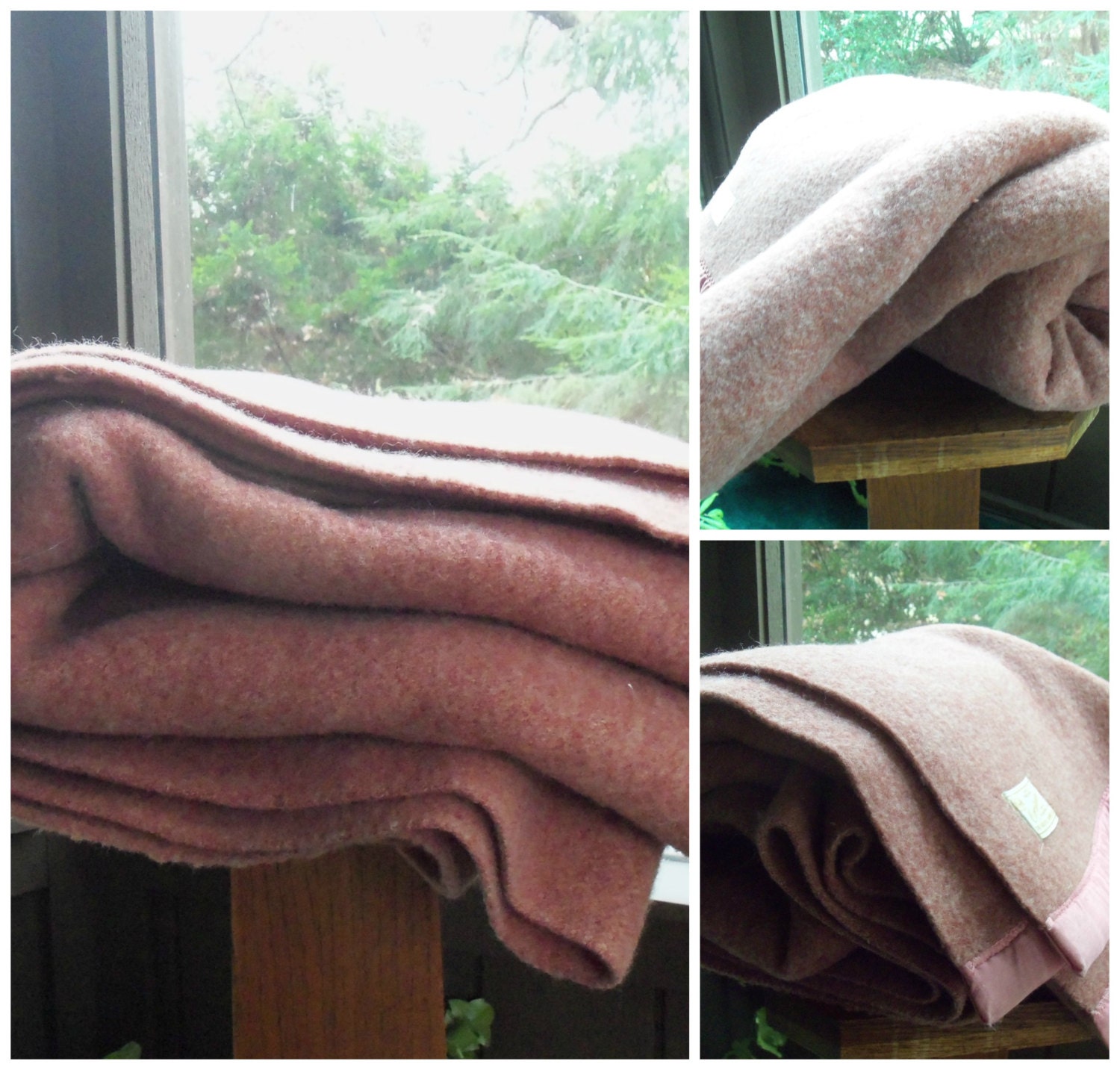 Orrspun Wool Blanket Full Size Wool Blanket Thick Heavy