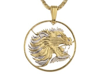 Lion head coin | Etsy