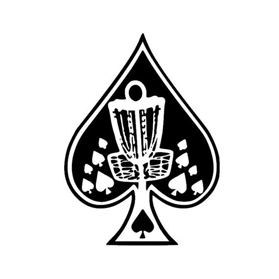 Disc Golf Ace Vinyl Decal Sticker by on Etsy
