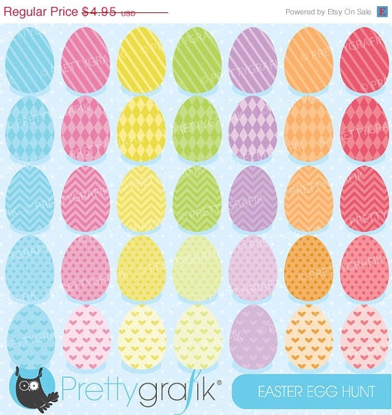 80% OFF SALE easter egg clipart commercial use, vector graphics, digital clip art, digital images - CL511 Il_570xn