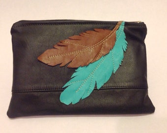 red feather bag