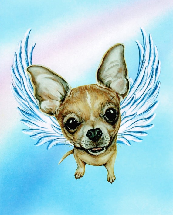 Chihuahua Angel Chihuahua Chihuahua Memorial by ArtbyWeeze