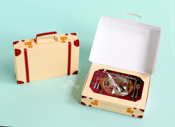 Vintage Suitcase Gift Box 6