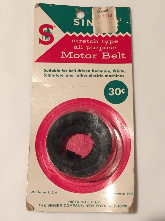 Vintage Singer Sewing Machine Belt by 3MuttsandaLady on Etsy