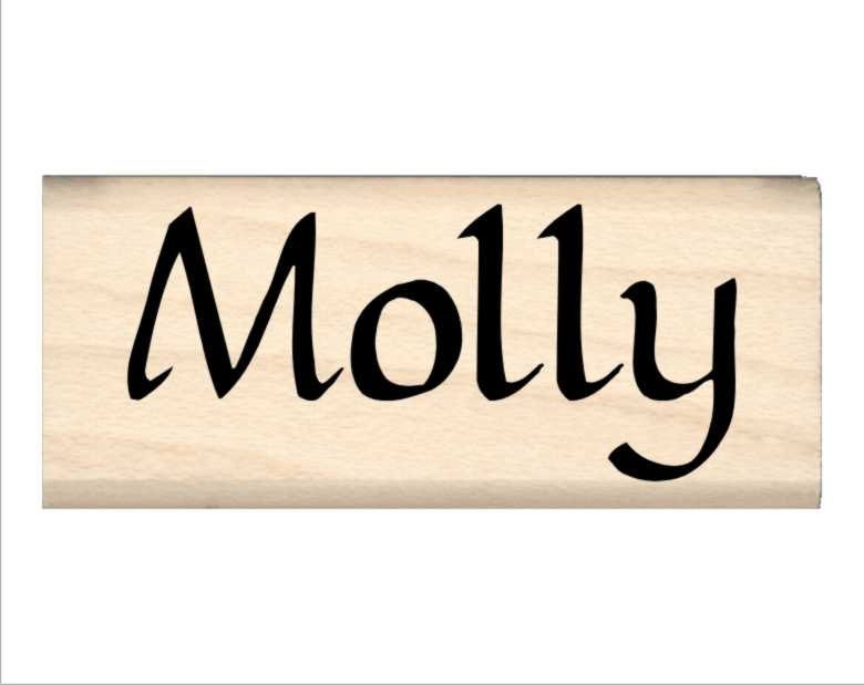  Name Rubber Stamp for Kids Molly 