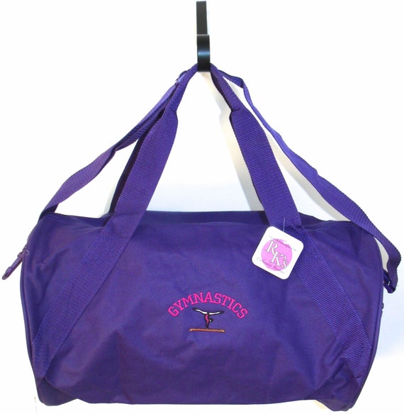 Gymnastics Duffel Gym Bag Gymnast Balance by RKEmbroideryBoutique