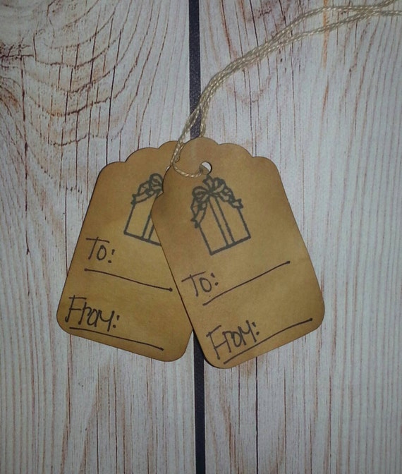 primitive country rustic christmas gift to and from hang tag primitive country rustic christmas gift to and from hang tag
