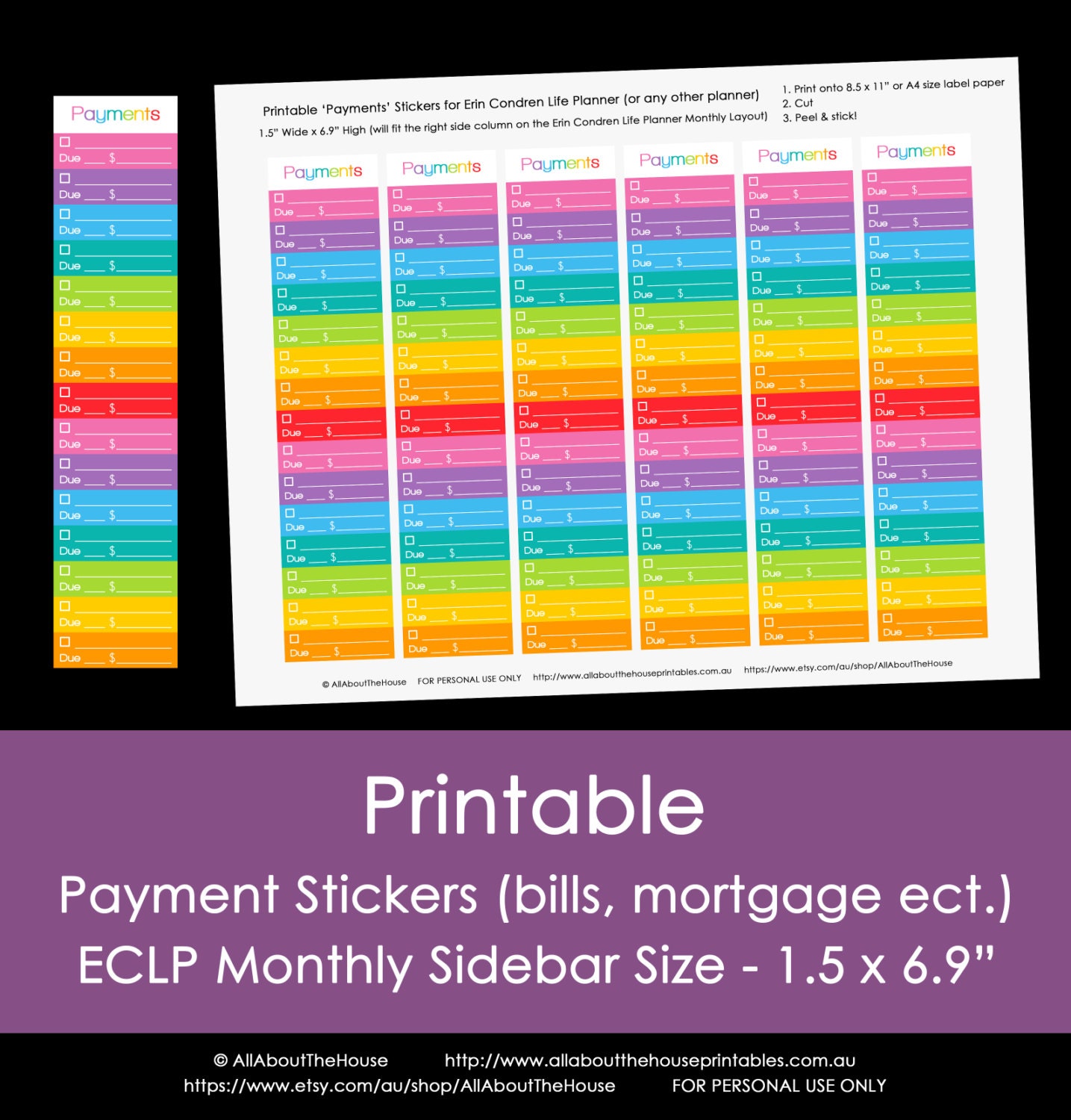 CHOOSE 10 Planner Stickers Rainbow Calendar by ... CHOOSE 10 Planner Stickers Rainbow Calendar by ...