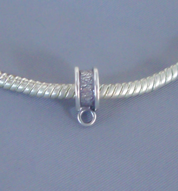Sterling Silver Converter Dangle Bead Charm Holder European