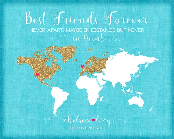 ... Gift Idea, Glitter, Turquoise, Summer Wedding Gift for Best Friend