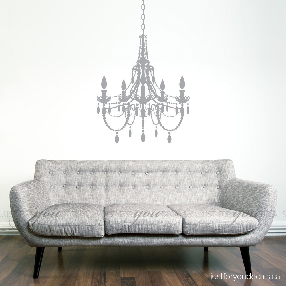 Wall Decal Living Room Wall Decal Chandelier Wall Decal