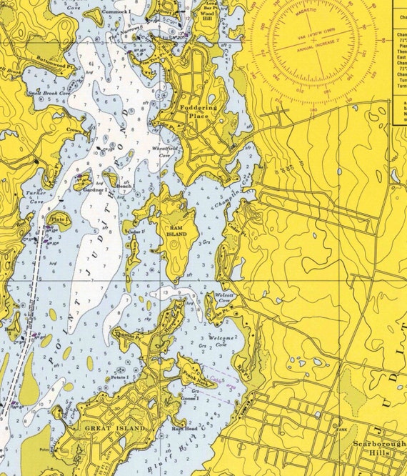 Point Judith Harbor RI 1968 Nautical Map by the USCGS