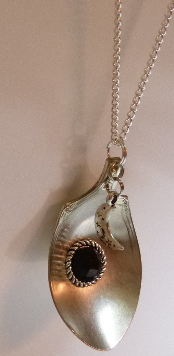 Items similar to Vintage Silverplate Sugar Spoon Bowl Necklace on Etsy