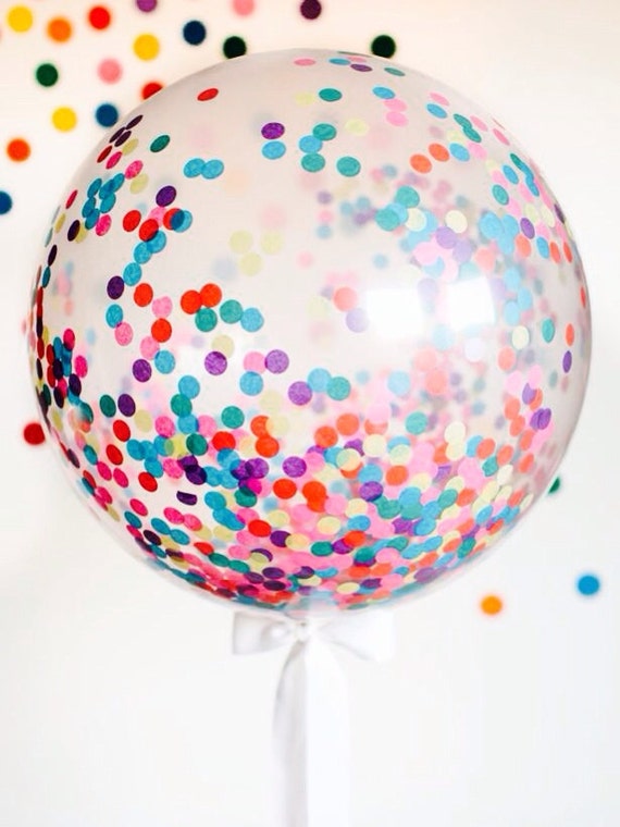 Giant confetti balloon