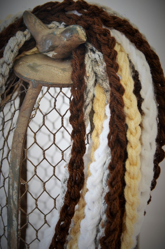 Crochet Pattern Chain Rope Necklace Infinity Scarf