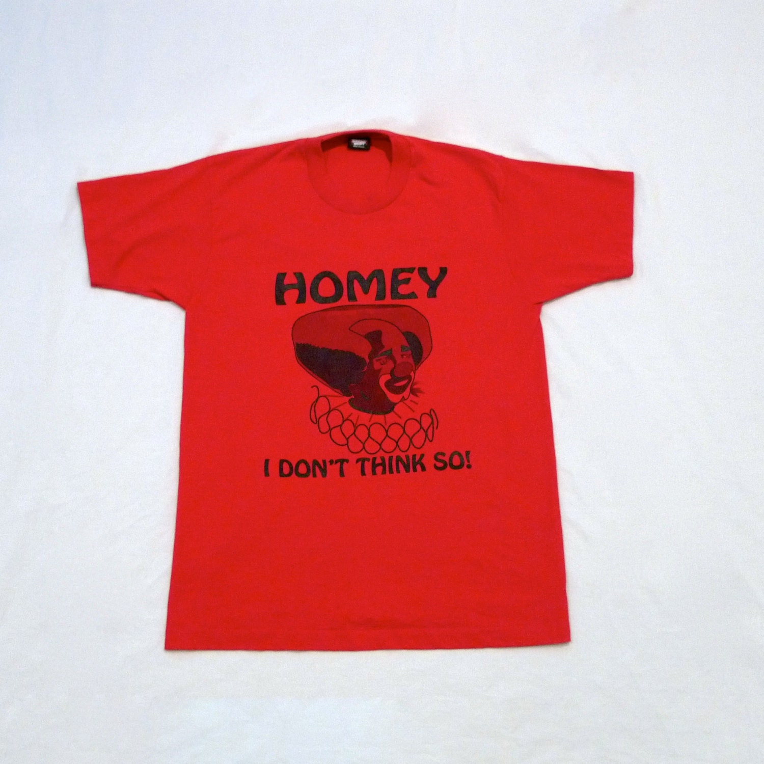 Homey D Clown t shirt Vintage Homey the Clown red tee shirt I