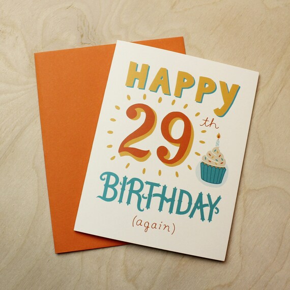 U.S. Ships Free Funny 29th birthday card / by FoxGroveDesigns
