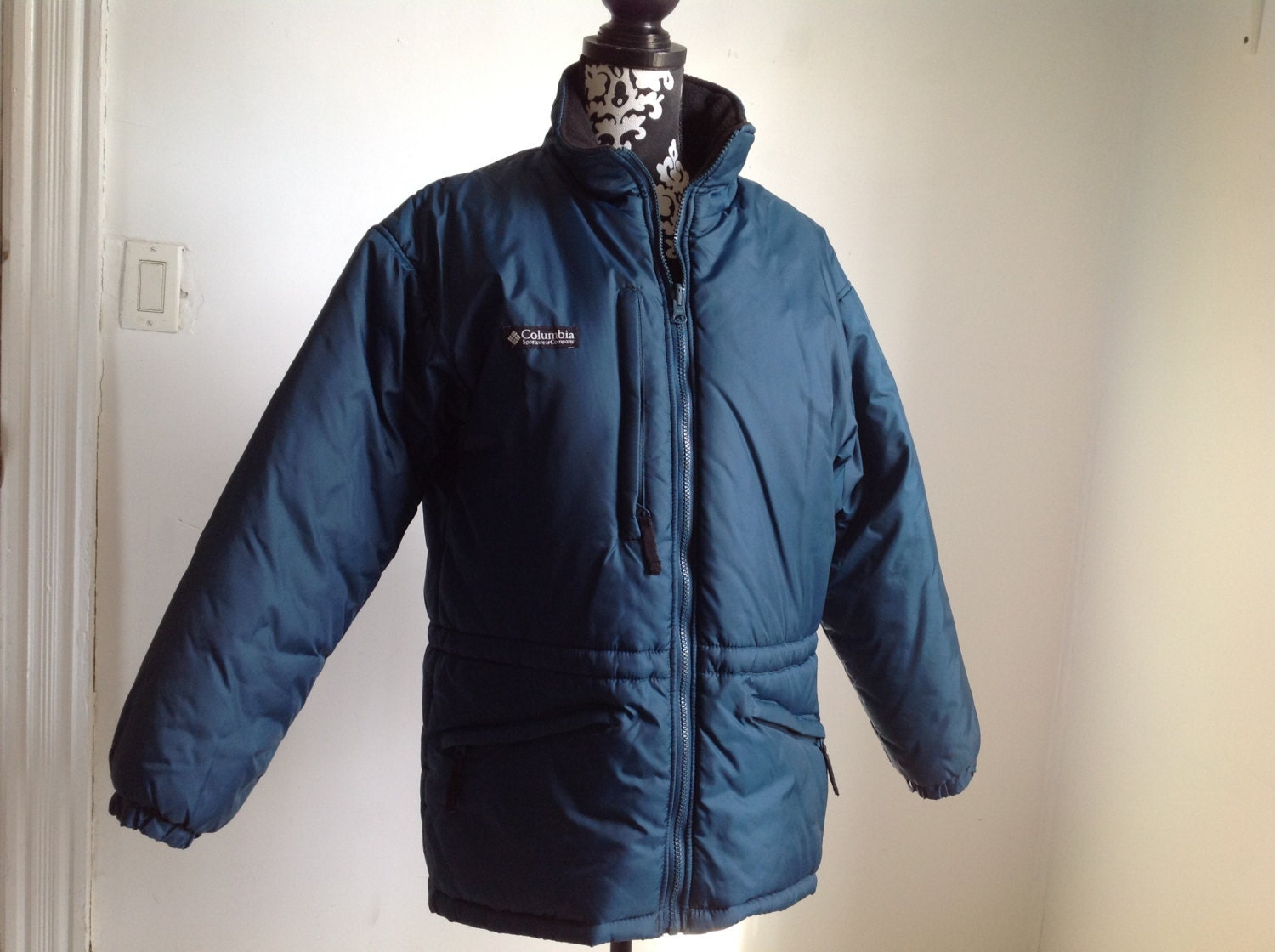 Blue Green Columbia LL Bean Women's Winter Jacket Medium