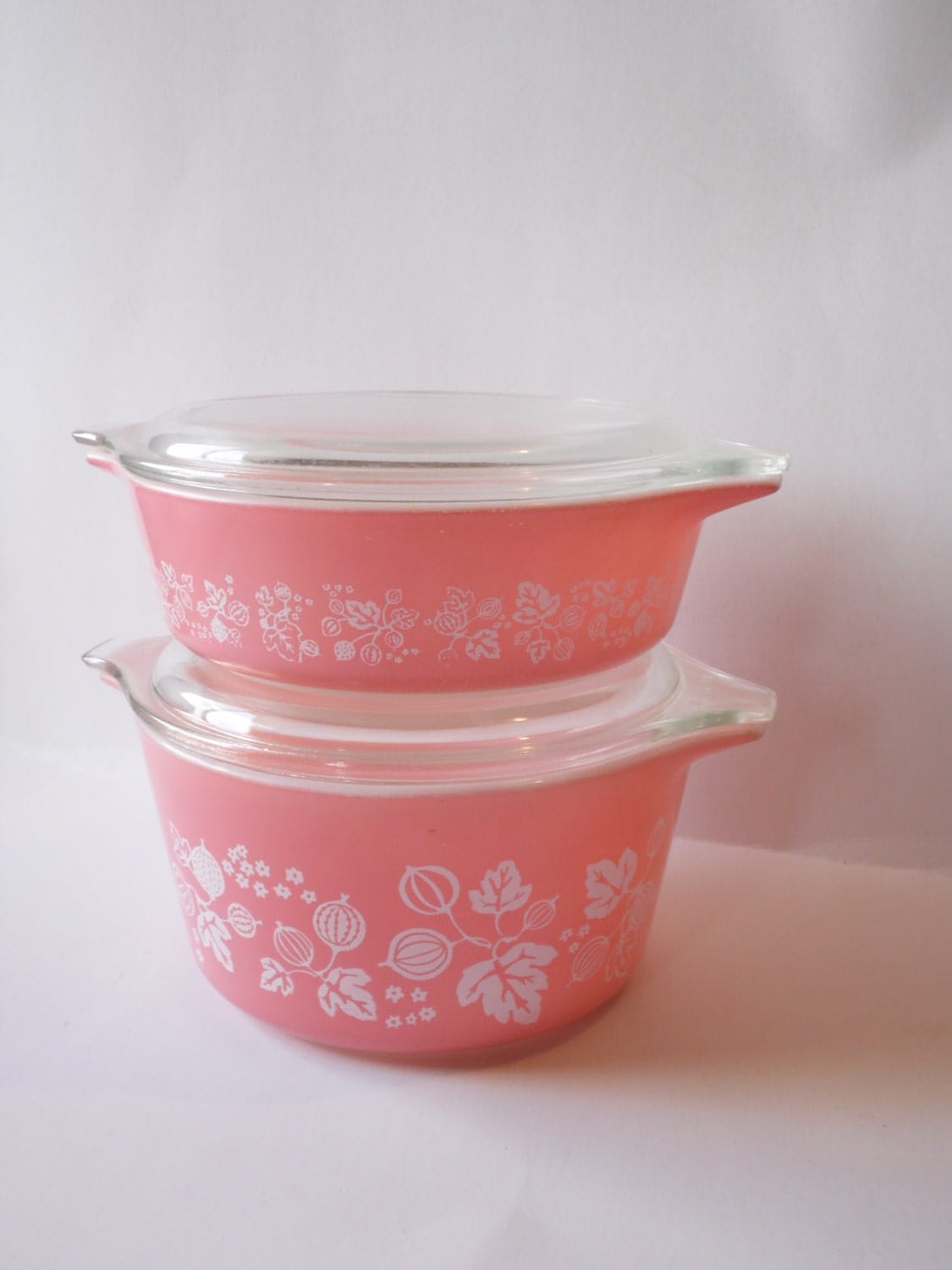 Pink Pyrex/Pink Gooseberry Pyrex/Pink Pyrex Bowls/Pink