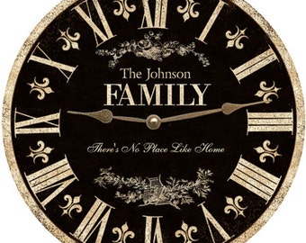 Family Clock. Personalized Family Clock