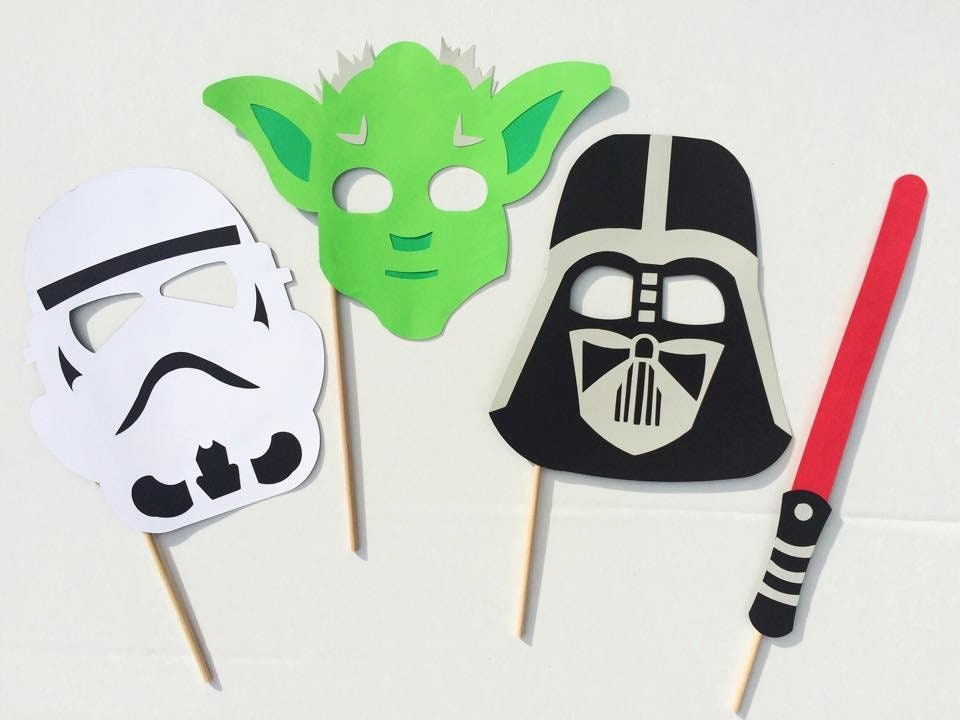 Star Wars Photo Booth Props Birthday Party Photo Prop