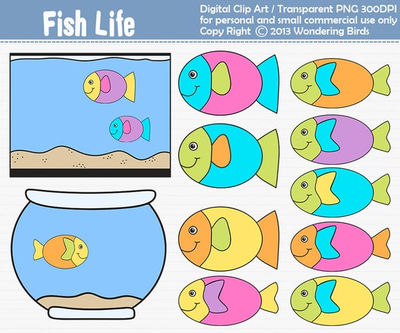 fish clip art etsy - photo #24