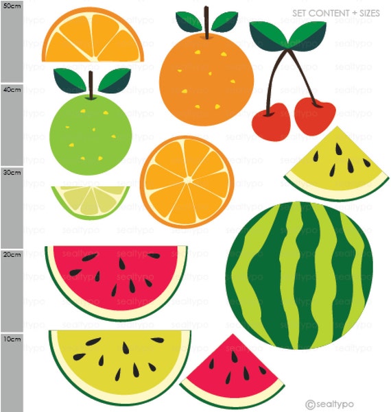 CLIP ART | Tutti Fruitti : Digital Designer Clipart from SealTypo on ...