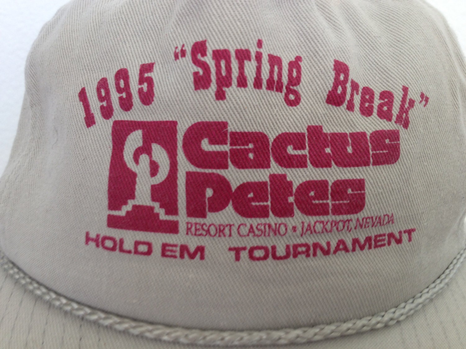 Vintage Baseball Cap - "1995 Spring Break, Cactus Petes ...