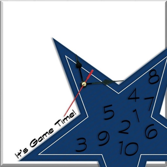 It�s Game Time Dallas Cowboys Clock by ItsGameTime on Etsy It�s Game Time Dallas Cowboys Clock by ItsGameTime on Etsy