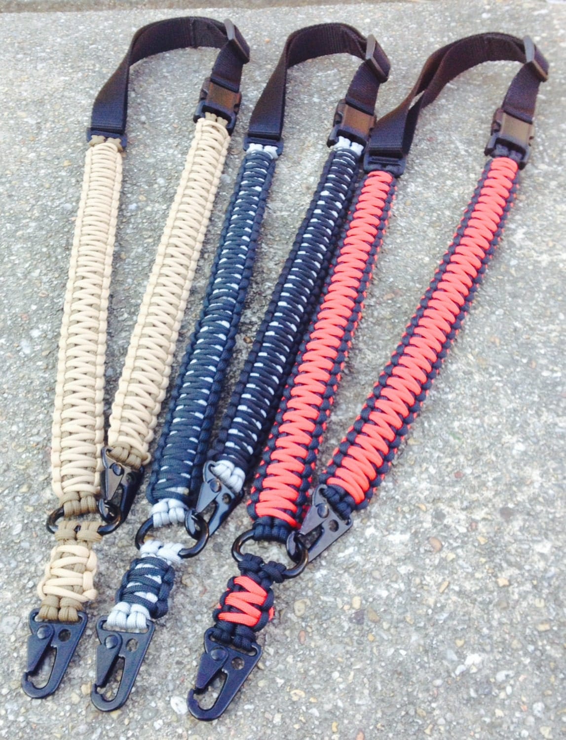 1 and 2 point 550 paracord Rifle slings