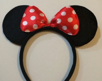 Minnie mouse ears Headband / favors
