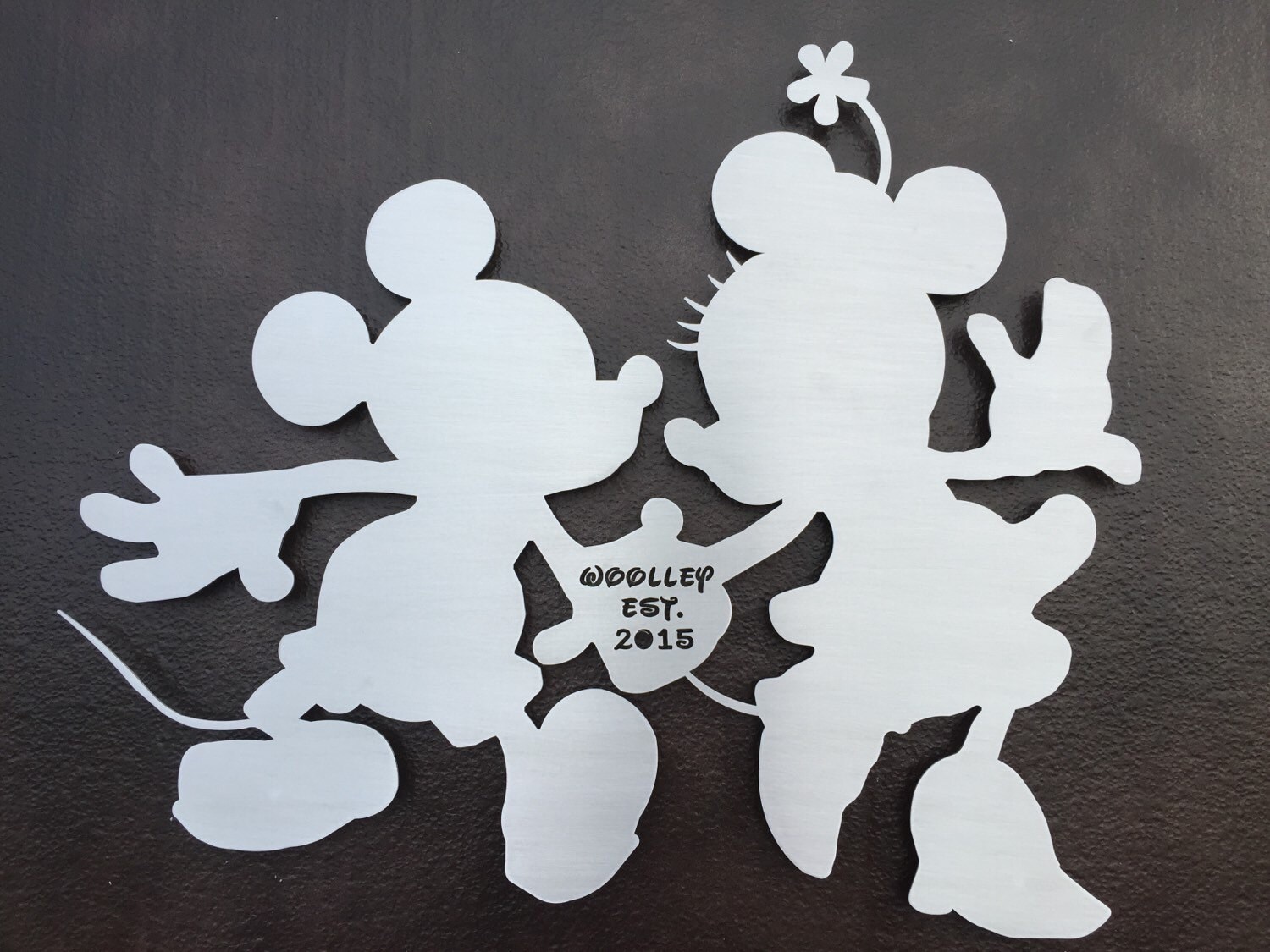 Mickey and Minnie Disney Metal Wall Art Disney by INSPIREMEtals