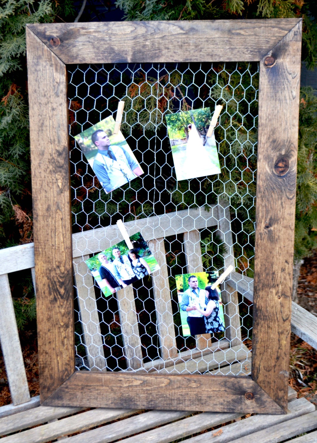 Chicken Wire Frame 24x36Rustic Frame Picture