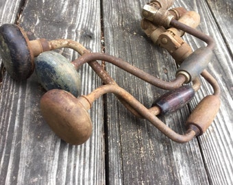 Antique Hand Crank Drill / Tool