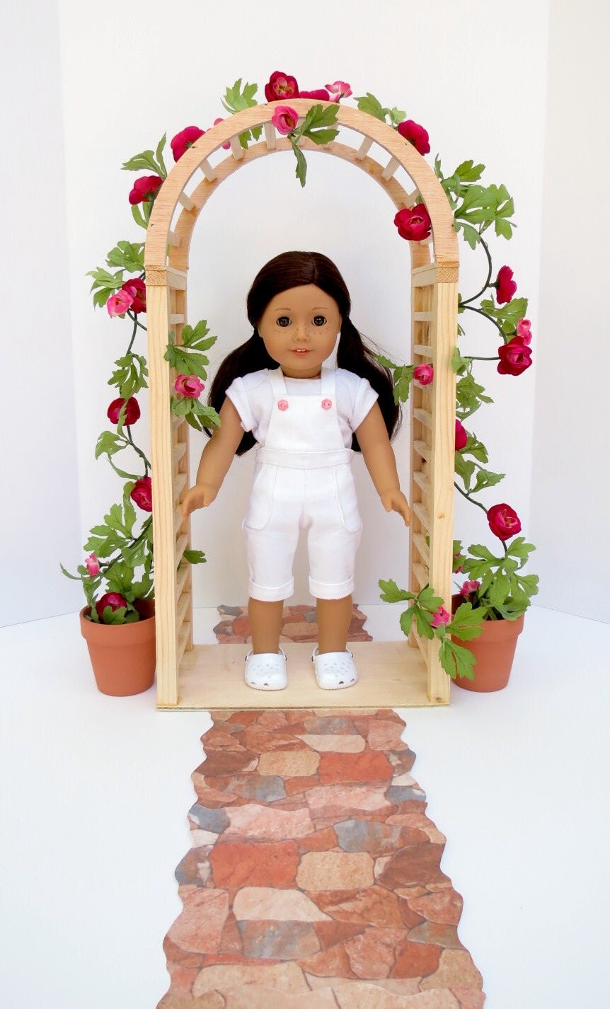 DOLL FLOWER ARBOR For American Girl ®, 18inch Dolls with Arbor, Vine