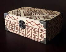 Box With Yggdrasil Tree Emblem | Viking Symbol Inspired Treasure Chest ...