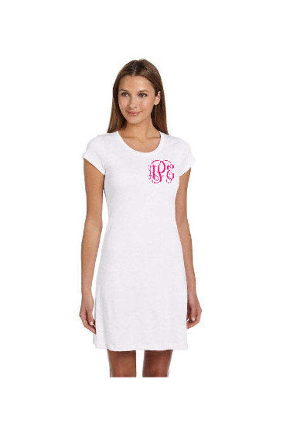 Monogrammed SwimSuit CoverUp Monogram Beach by TheApplewoodLane