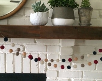 Autumn Sunlight Felt Ball Garland