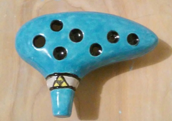 Zelda Ocarina of Time Replica 6 hole Ocarina by StonehengeDesigns