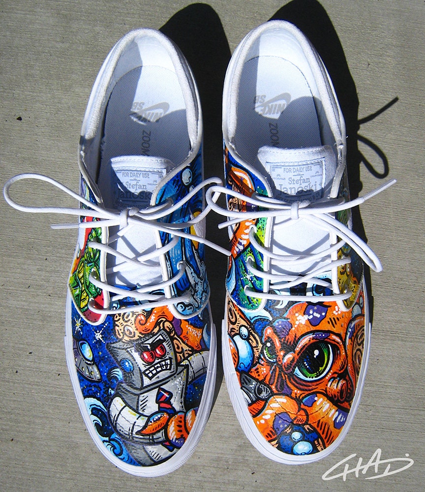 Full CUSTOM NIKE SB Janoski Shoes