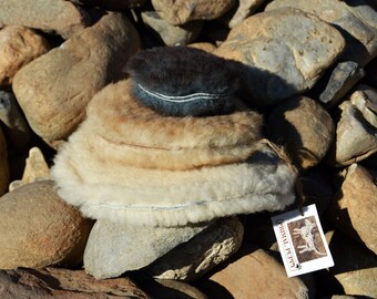 Dog Frisbee Toy- Durable - Real Sheepskin -Stuffing Free - by Primal Puppy