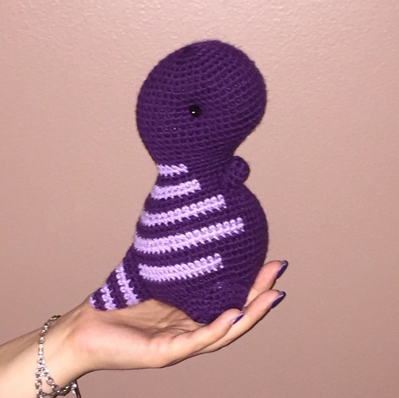 Barney the Purple T-Rex Stuffed Dinosaur Amigurumi by ...