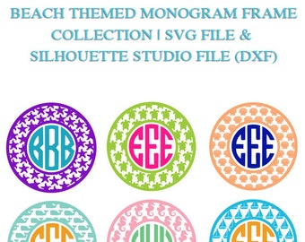 Download 8 Christmas Monogram Graphic Files for by CoralCharmBoutique