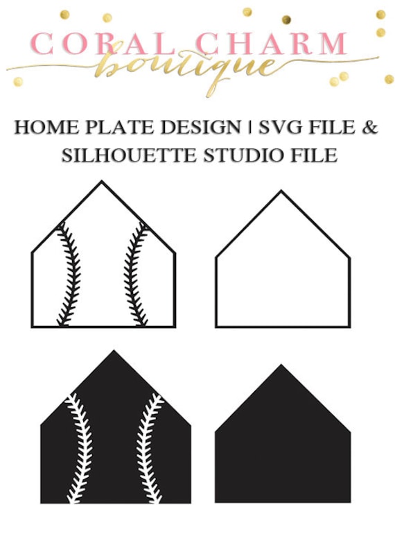 Download Home Plate File for Cutting Machines SVG and Silhouette